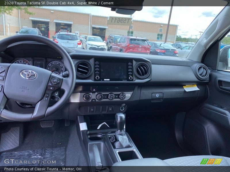 Super White / Cement 2020 Toyota Tacoma SR Double Cab 4x4