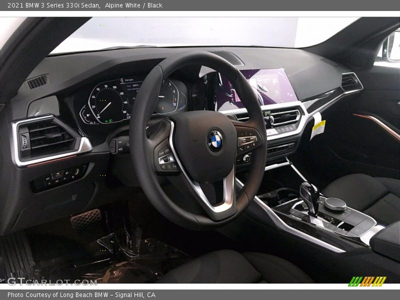 Alpine White / Black 2021 BMW 3 Series 330i Sedan