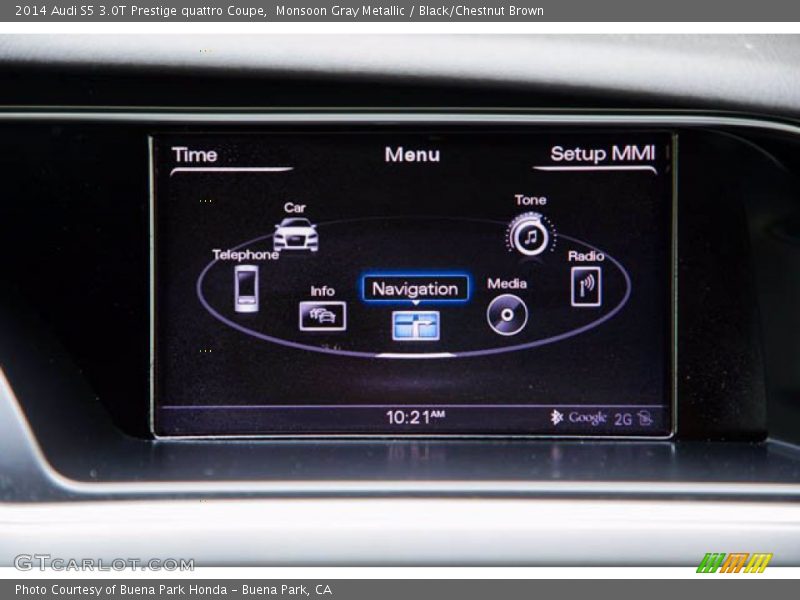 Monsoon Gray Metallic / Black/Chestnut Brown 2014 Audi S5 3.0T Prestige quattro Coupe