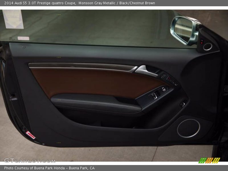 Monsoon Gray Metallic / Black/Chestnut Brown 2014 Audi S5 3.0T Prestige quattro Coupe
