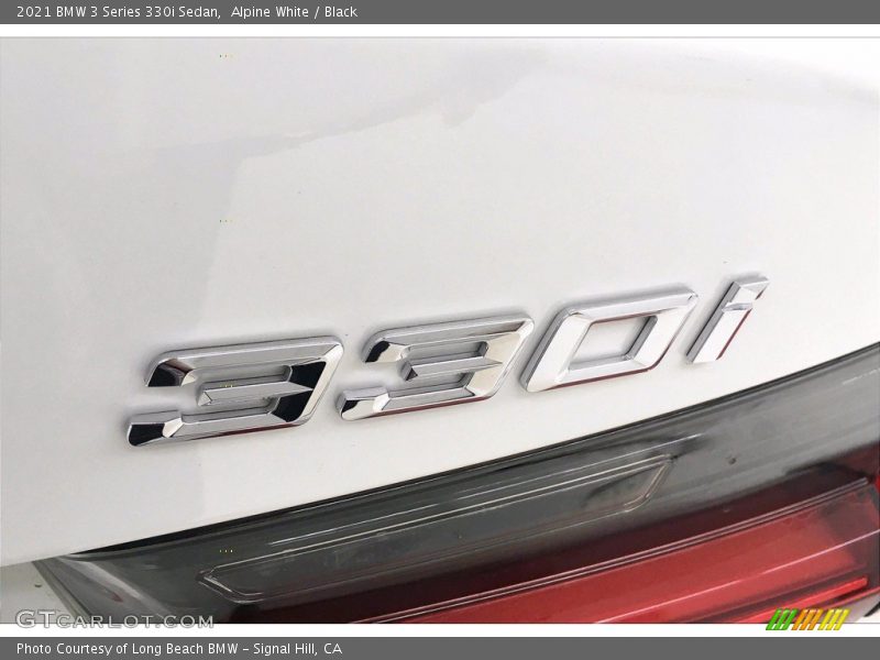 Alpine White / Black 2021 BMW 3 Series 330i Sedan