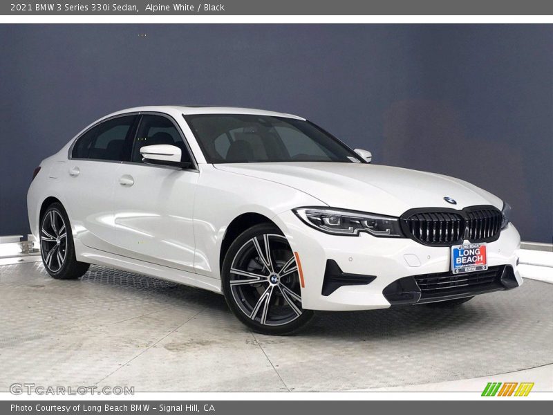 Alpine White / Black 2021 BMW 3 Series 330i Sedan