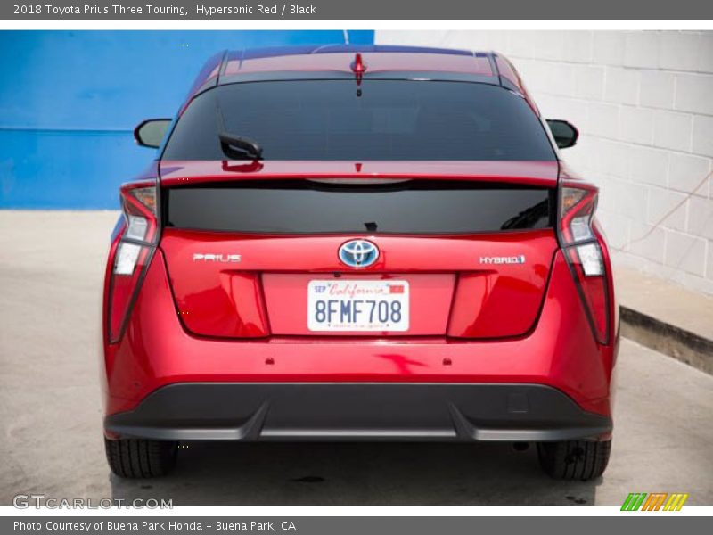 Hypersonic Red / Black 2018 Toyota Prius Three Touring