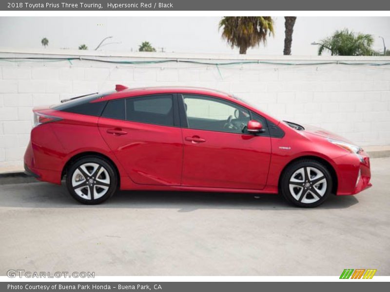 Hypersonic Red / Black 2018 Toyota Prius Three Touring