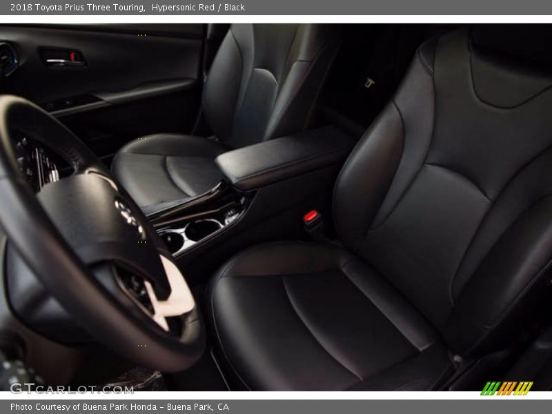 Hypersonic Red / Black 2018 Toyota Prius Three Touring