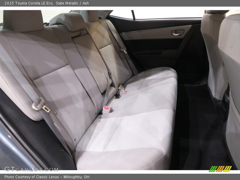 Rear Seat of 2015 Corolla LE Eco