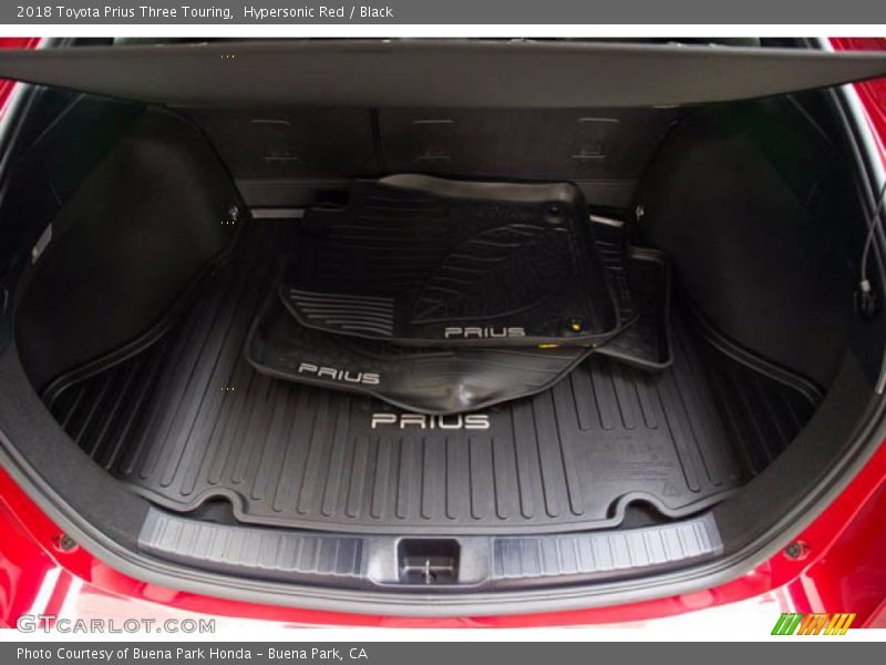 Hypersonic Red / Black 2018 Toyota Prius Three Touring