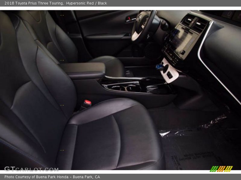 Hypersonic Red / Black 2018 Toyota Prius Three Touring