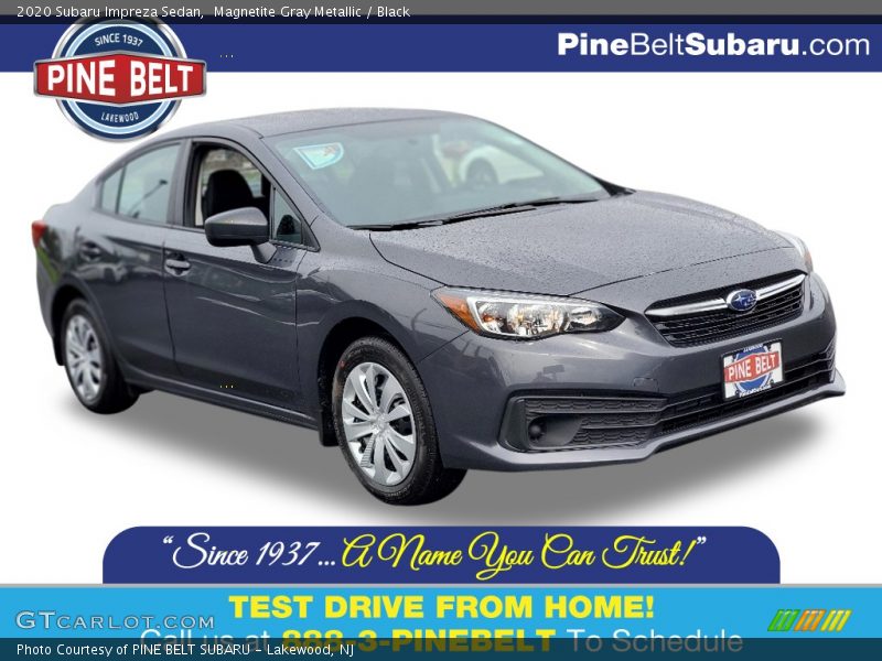 Magnetite Gray Metallic / Black 2020 Subaru Impreza Sedan