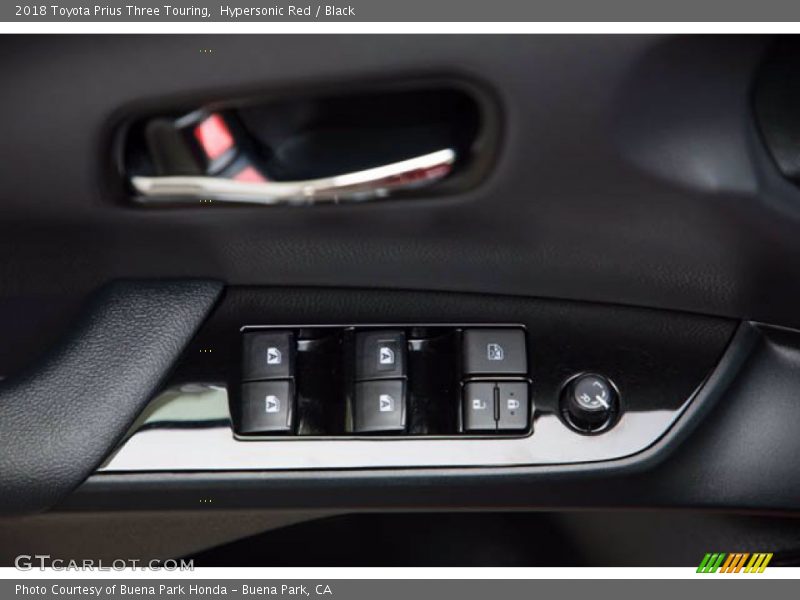 Hypersonic Red / Black 2018 Toyota Prius Three Touring