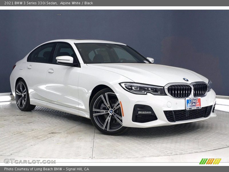 Alpine White / Black 2021 BMW 3 Series 330i Sedan