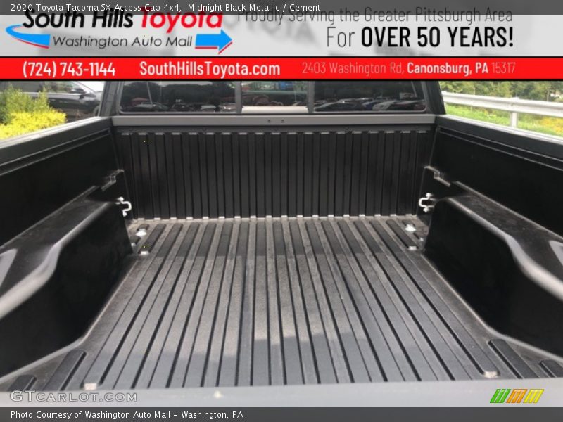 Midnight Black Metallic / Cement 2020 Toyota Tacoma SX Access Cab 4x4