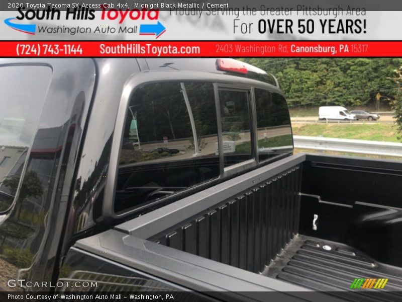 Midnight Black Metallic / Cement 2020 Toyota Tacoma SX Access Cab 4x4