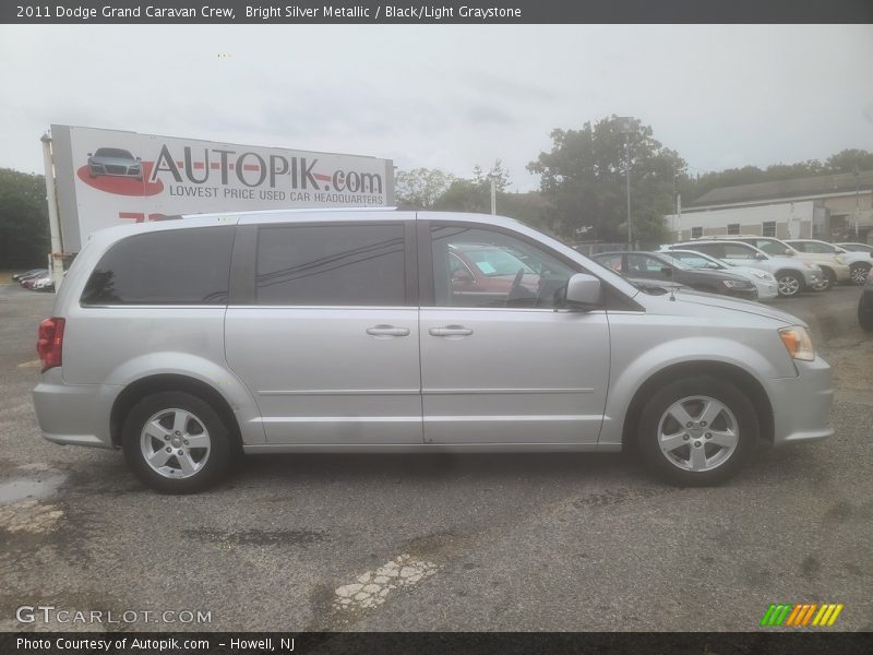 Bright Silver Metallic / Black/Light Graystone 2011 Dodge Grand Caravan Crew