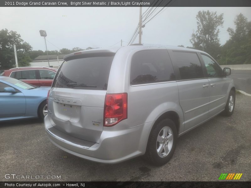 Bright Silver Metallic / Black/Light Graystone 2011 Dodge Grand Caravan Crew
