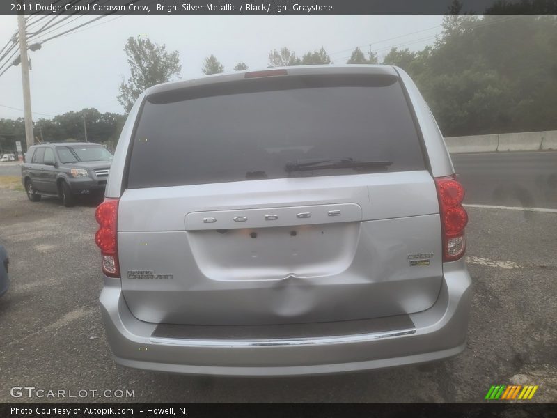 Bright Silver Metallic / Black/Light Graystone 2011 Dodge Grand Caravan Crew