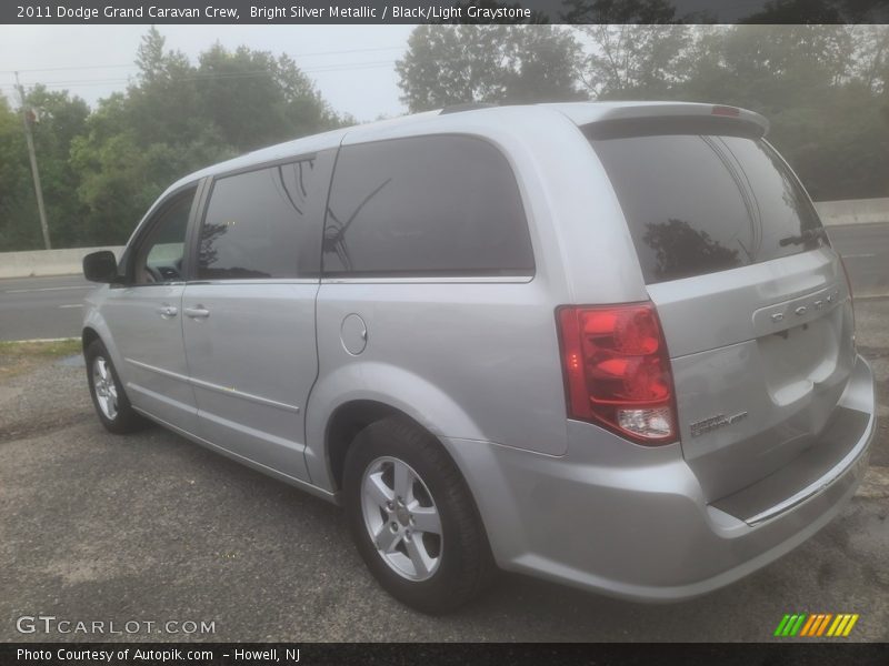 Bright Silver Metallic / Black/Light Graystone 2011 Dodge Grand Caravan Crew