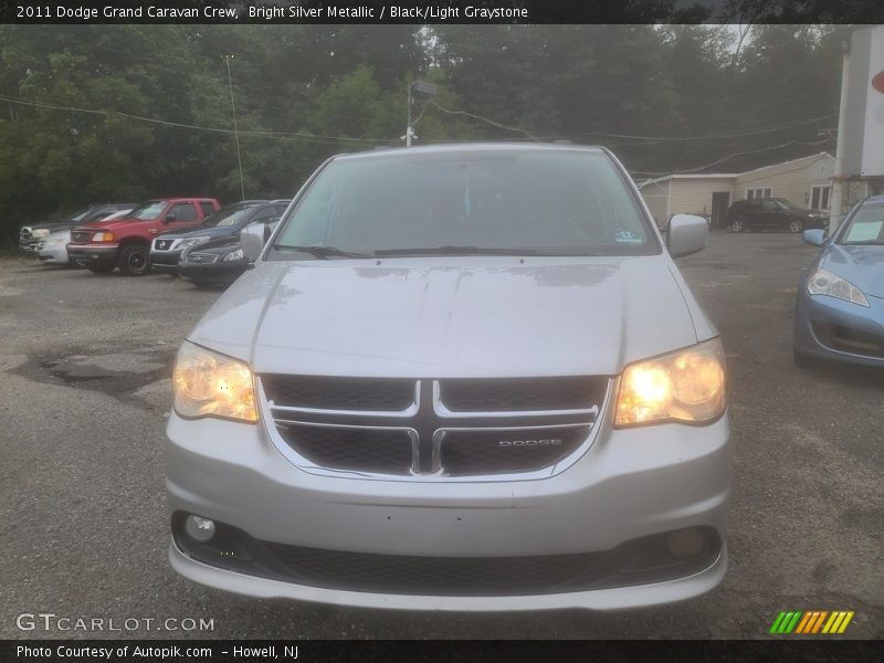 Bright Silver Metallic / Black/Light Graystone 2011 Dodge Grand Caravan Crew