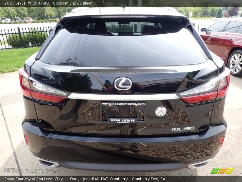 Obsidian Black / Black 2016 Lexus RX 350 AWD