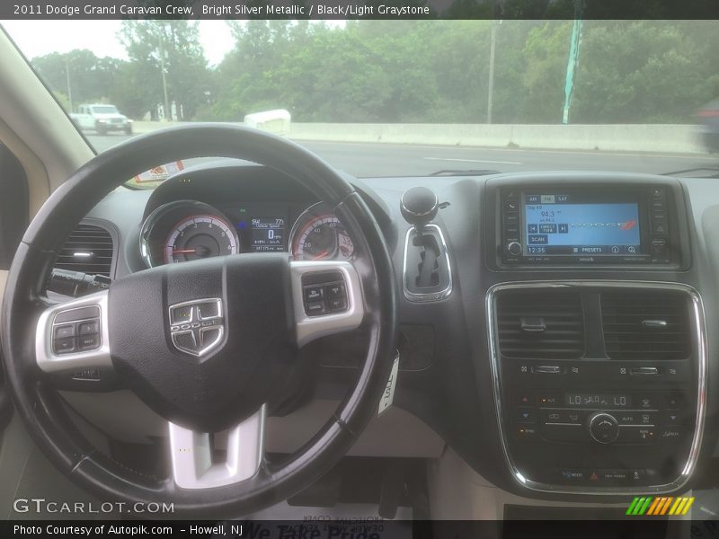 Bright Silver Metallic / Black/Light Graystone 2011 Dodge Grand Caravan Crew