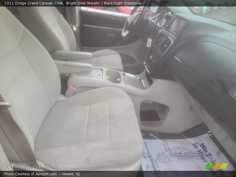 Bright Silver Metallic / Black/Light Graystone 2011 Dodge Grand Caravan Crew