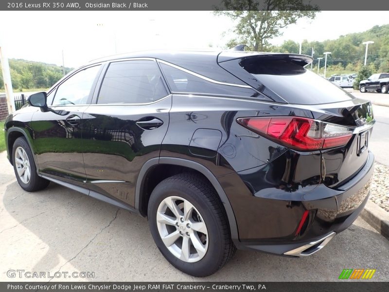 Obsidian Black / Black 2016 Lexus RX 350 AWD