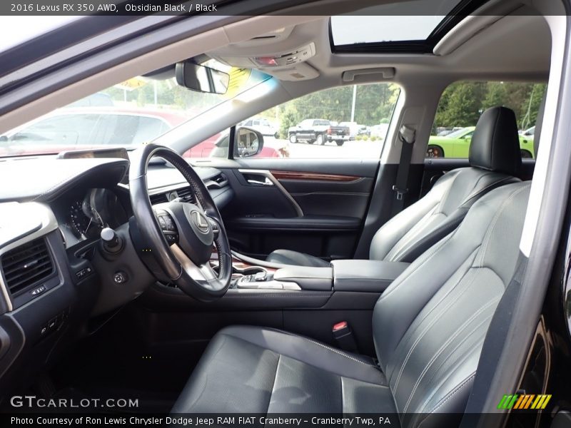 Obsidian Black / Black 2016 Lexus RX 350 AWD