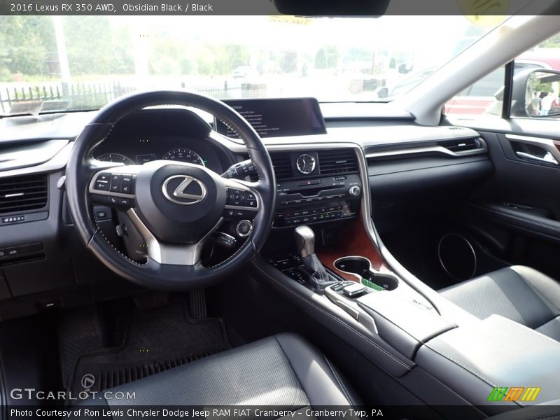 Obsidian Black / Black 2016 Lexus RX 350 AWD