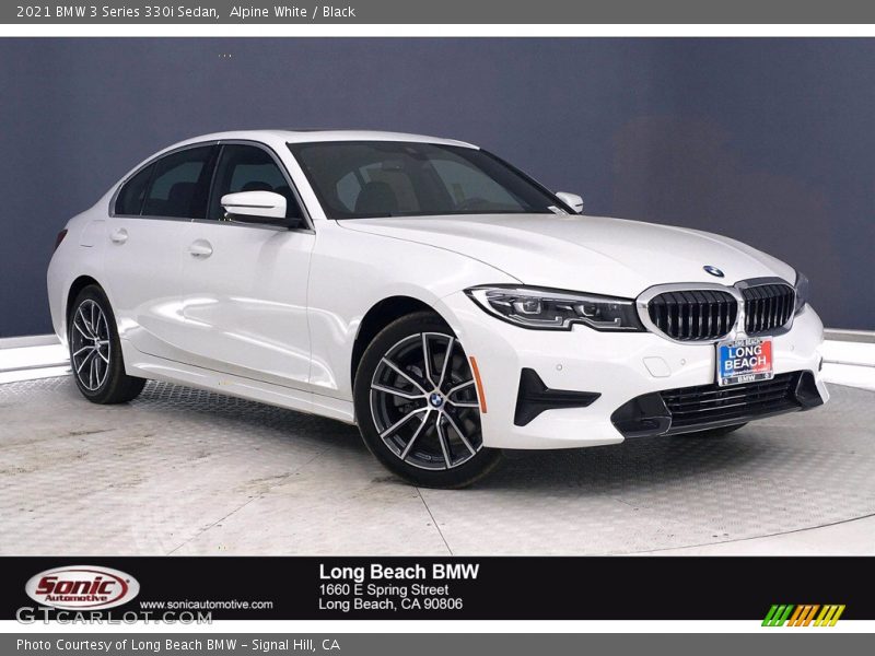 Alpine White / Black 2021 BMW 3 Series 330i Sedan