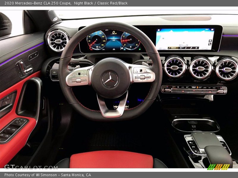 Night Black / Classic Red/Black 2020 Mercedes-Benz CLA 250 Coupe