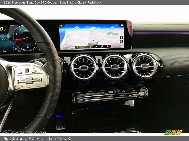 Night Black / Classic Red/Black 2020 Mercedes-Benz CLA 250 Coupe