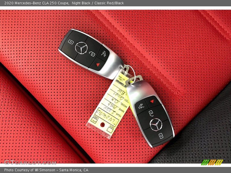Night Black / Classic Red/Black 2020 Mercedes-Benz CLA 250 Coupe