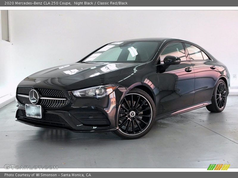 Night Black / Classic Red/Black 2020 Mercedes-Benz CLA 250 Coupe