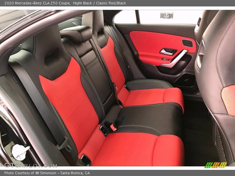 Night Black / Classic Red/Black 2020 Mercedes-Benz CLA 250 Coupe