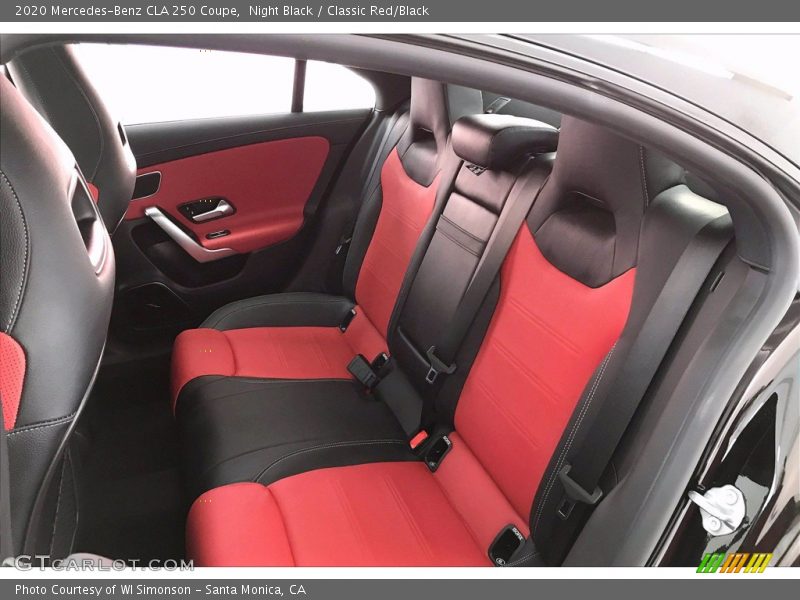 Night Black / Classic Red/Black 2020 Mercedes-Benz CLA 250 Coupe