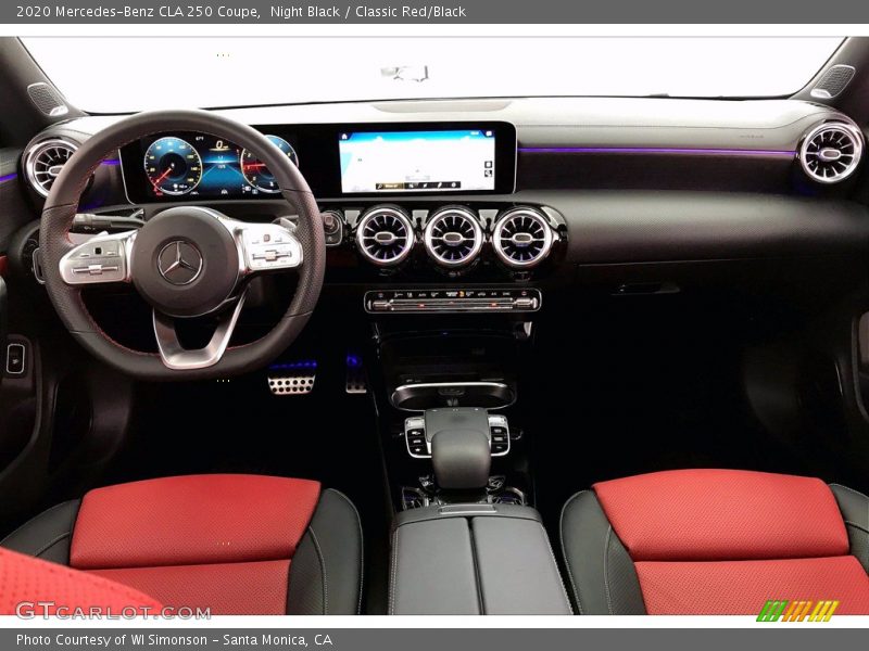 Night Black / Classic Red/Black 2020 Mercedes-Benz CLA 250 Coupe