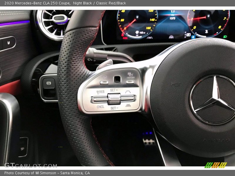 Night Black / Classic Red/Black 2020 Mercedes-Benz CLA 250 Coupe