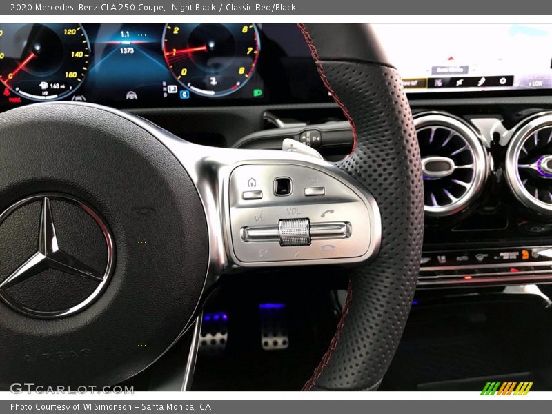 Night Black / Classic Red/Black 2020 Mercedes-Benz CLA 250 Coupe