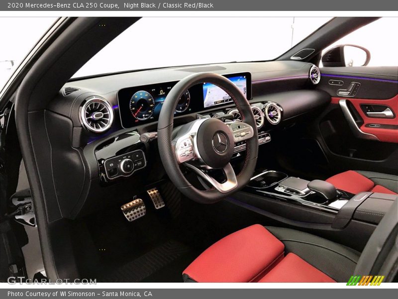 Night Black / Classic Red/Black 2020 Mercedes-Benz CLA 250 Coupe
