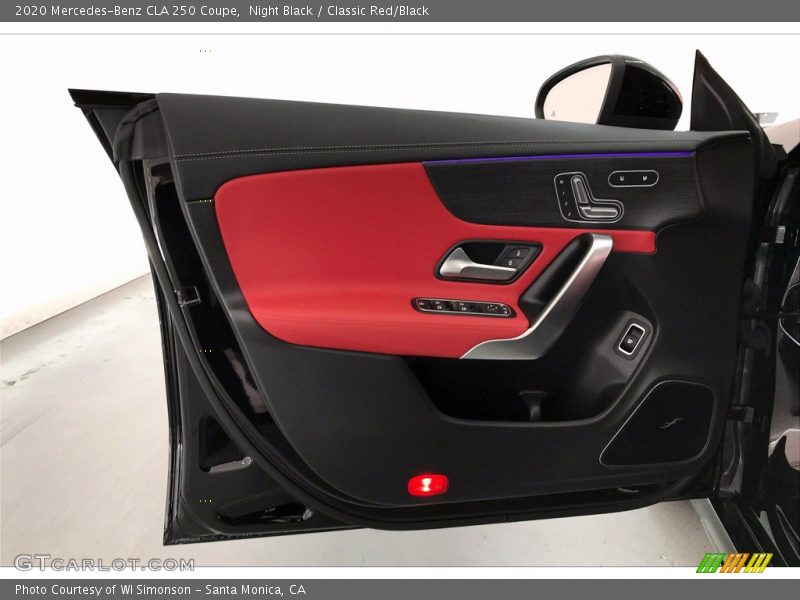 Night Black / Classic Red/Black 2020 Mercedes-Benz CLA 250 Coupe
