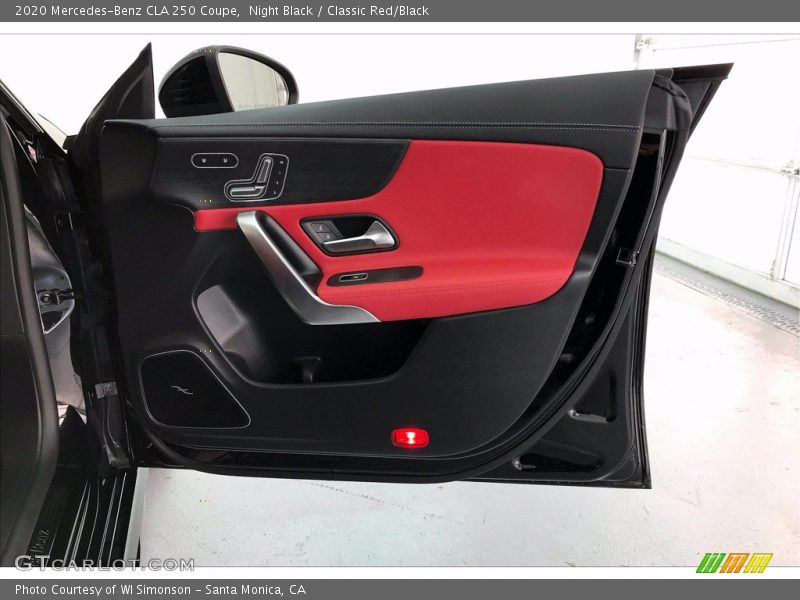 Night Black / Classic Red/Black 2020 Mercedes-Benz CLA 250 Coupe