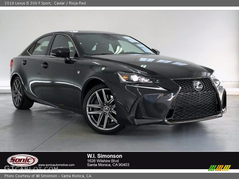 Caviar / Rioja Red 2019 Lexus IS 300 F Sport