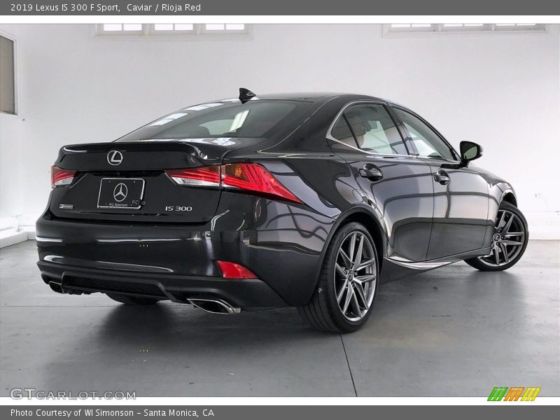 Caviar / Rioja Red 2019 Lexus IS 300 F Sport