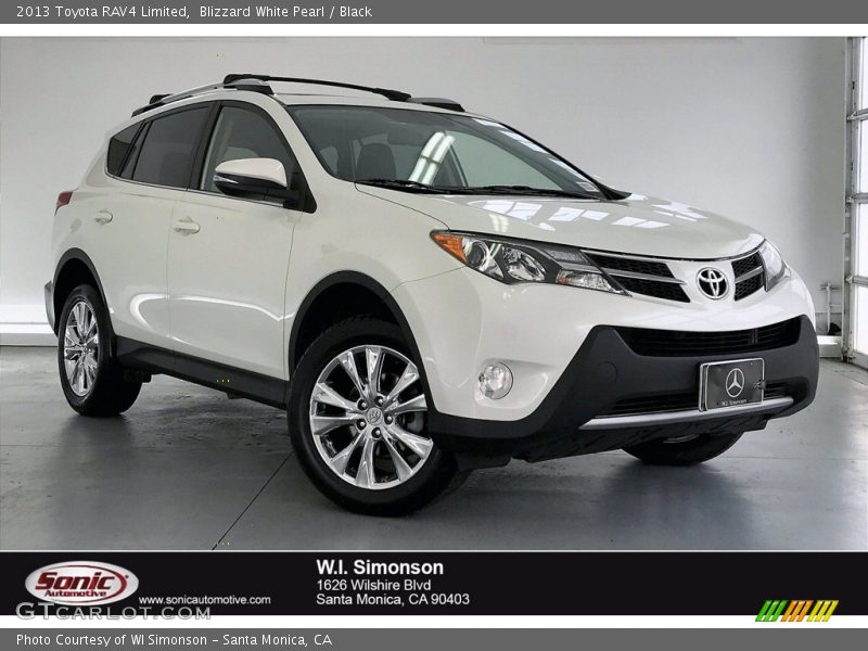Blizzard White Pearl / Black 2013 Toyota RAV4 Limited
