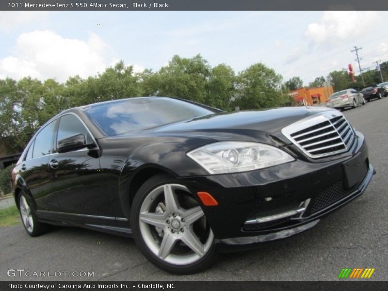 Black / Black 2011 Mercedes-Benz S 550 4Matic Sedan