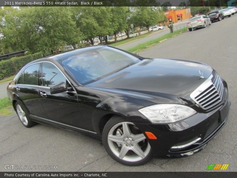 Black / Black 2011 Mercedes-Benz S 550 4Matic Sedan
