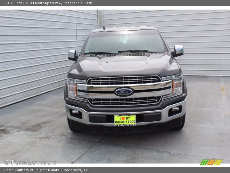 Magnetic / Black 2018 Ford F150 Lariat SuperCrew