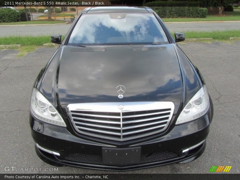 Black / Black 2011 Mercedes-Benz S 550 4Matic Sedan