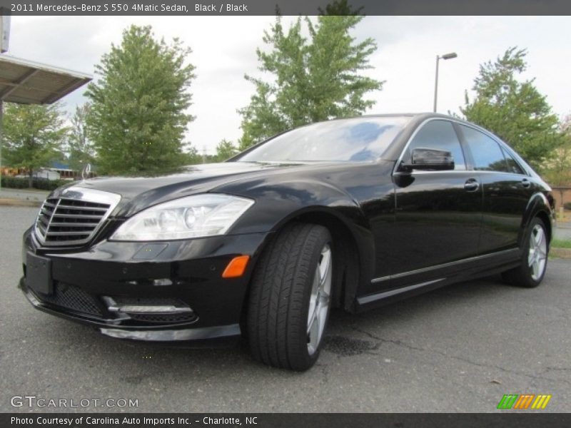 Black / Black 2011 Mercedes-Benz S 550 4Matic Sedan