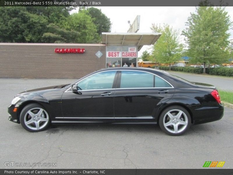 Black / Black 2011 Mercedes-Benz S 550 4Matic Sedan